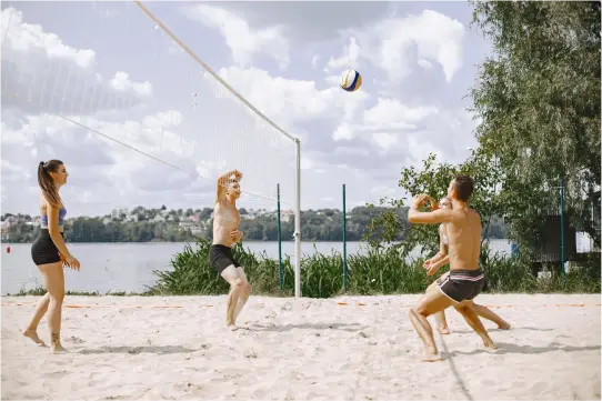 Beach Volleyball in London Park