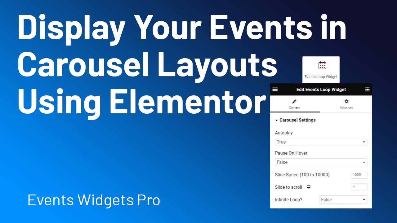 Event Layouts - Carousel Layout (Part 1)  || Events Widgets Pro for Elementor & The Event Calendar