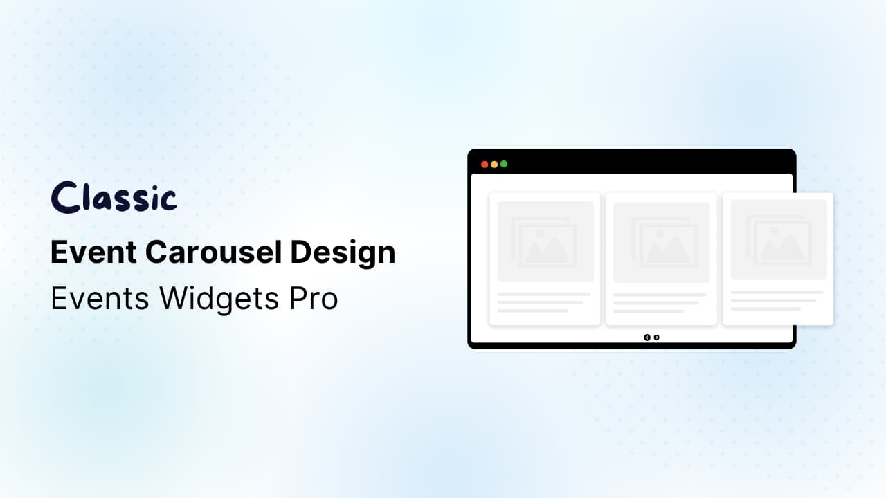Classic Event Carousel Designs in Elementor – Stylish Layouts
