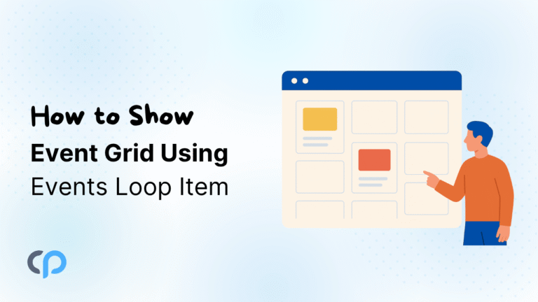 How to show events grid using Events Widgets Pro