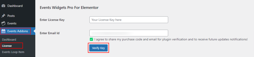 Verify key
