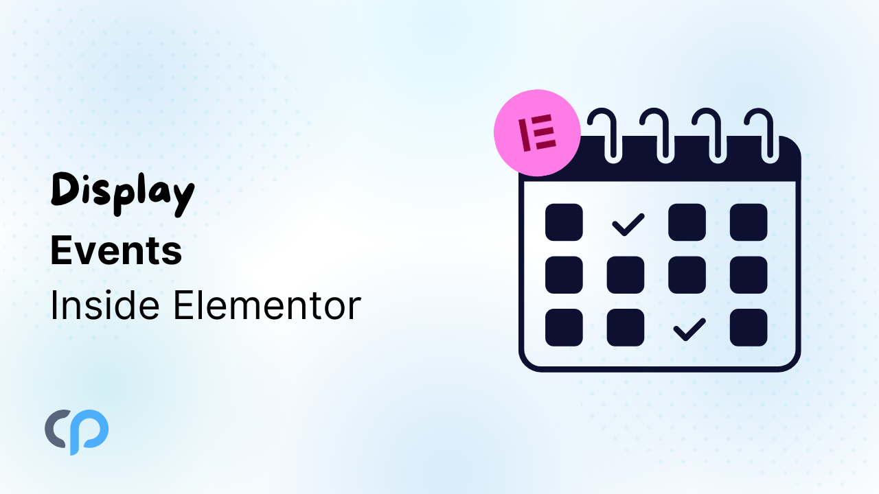 Display Events Inside Elementor (2)