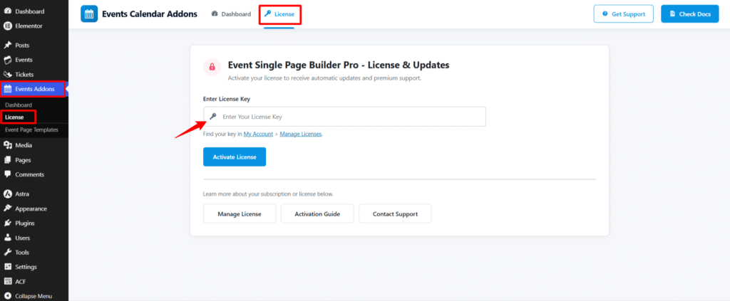 single page builder pro license key
