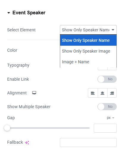 speaker details
