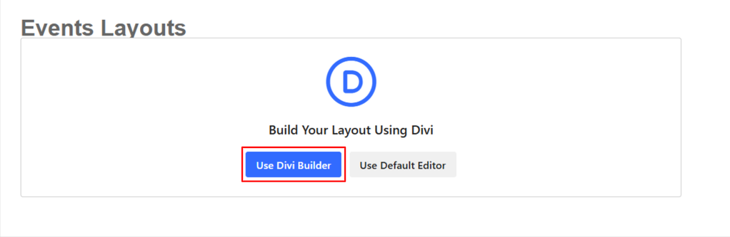 create page with divi