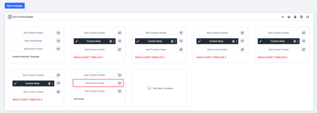 click add cutom body option