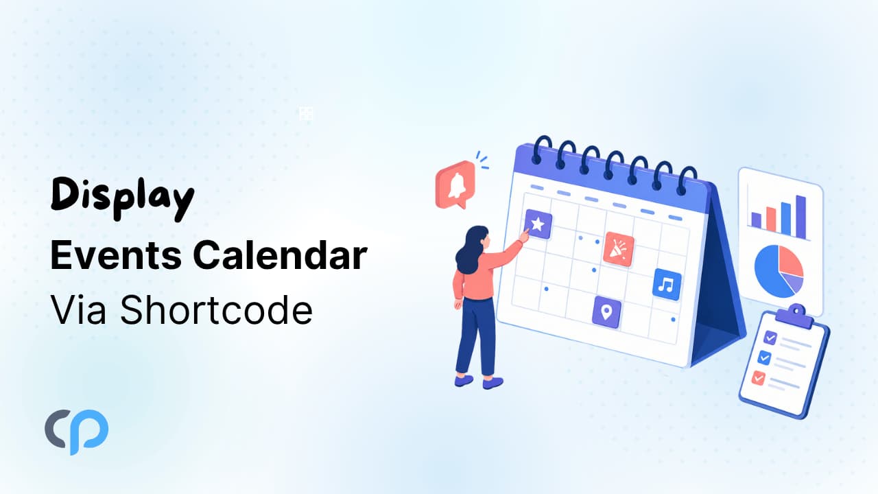 How to Display The Events Calendar via Shortcode?