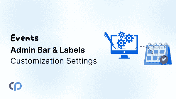 admin bar and labels customization