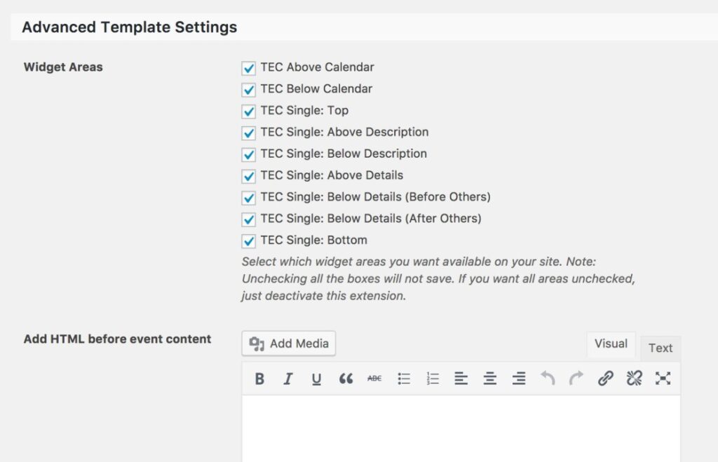 disable widget options