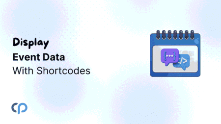 display event data with shrotcodes